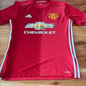 Manchester United Home 2016-2017 Football Adidas Shirt sz small